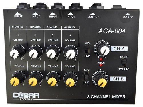 Mixer linea microfono - linea, 8