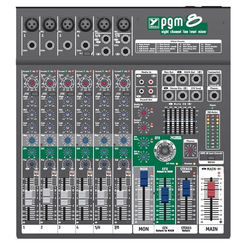 Yorkville pgm8 mixer audio - pgm8,
