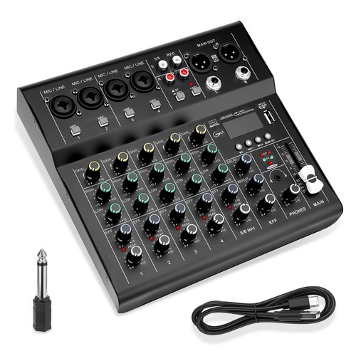 Mixer audio canali console - mixer, 6