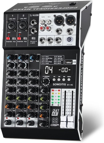 Mixer audio canali usb - 4,