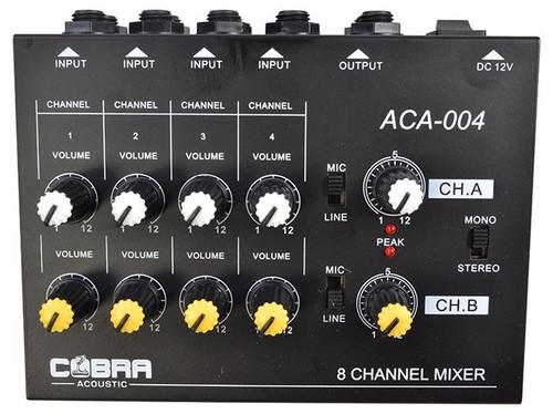 Mixer linea microfono - linea, 8